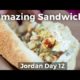 Arabic Kaek Sandwich at Salaheddin Bakery - INCREDIBLE Sesame Bread Sandwich in Amman, Jordan!