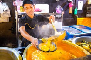 Best Malaysian Food - DREAM COME TRUE Tempoyak (Fermented Durian Curry) with Padu Beb!