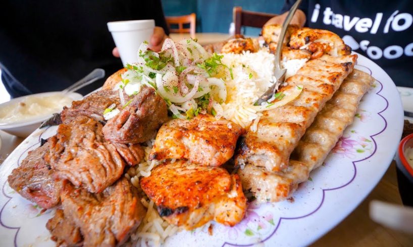 Best Restaurants in Los Angeles - BIG KABOB PLATTER + Must-Eat Food Tour in LA!