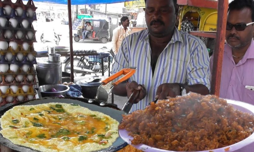 Bhao Ka Anda (Egg) Rice 30 rs Per Plate | Street Food Yavatmal Maharashtra India