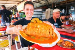 Big Fish Head Curry Tour - MALAYSIAN STREET FOOD in Kuala Lumpur, Malaysia!