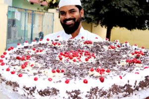 Black Forest Cake Recipe | Without Oven |25 Kgs Eggless Baking without Oven |Nawab's Kitchen