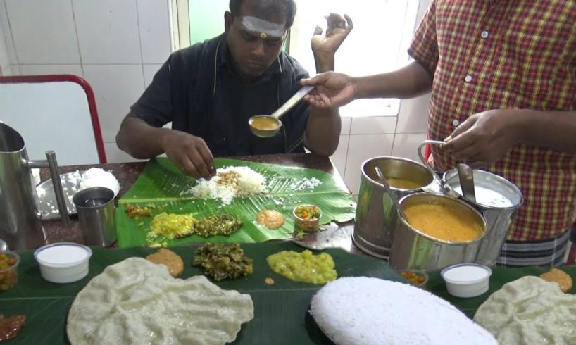 Chennai Lunch Only 60 rs ($ 0.85) | Worlds Best Cheapest Thali in India | Best Food Tamil Nadu