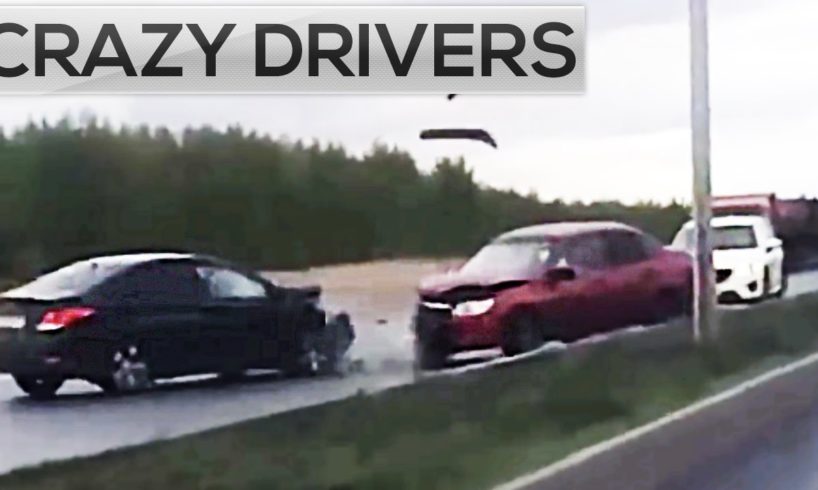 Crazy drivers! (Opposite side) - Road Rage and Car Crashes compilation 2016