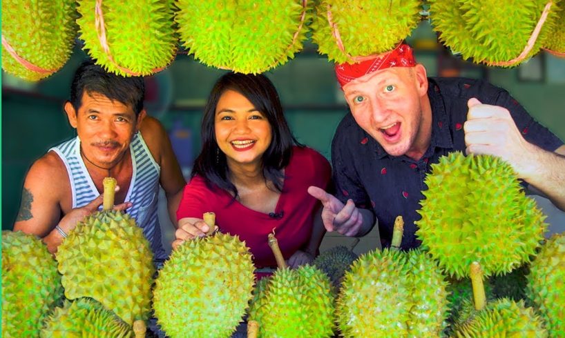Davao Durian Tour! DURIAN CURRY and other RARE Filipino Food! ?