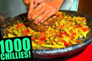 EXTREME Spicy Food Challenge in Jakarta! HUGE 32 Kinds of Sambal and LEVEL 5 Seblak!