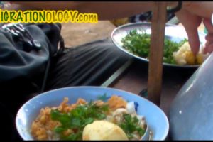 Eating Burmese Mohinga Soup - The National Food of Myanmar