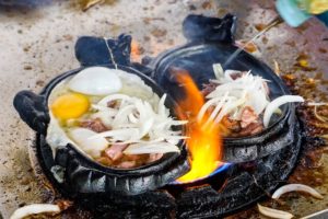 FLAMING BEEF and EGGS! - Must-Eat Cambodian Street Food Dish in Phnom Penh!