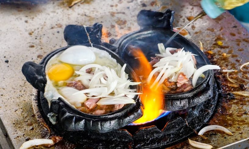 FLAMING BEEF and EGGS! - Must-Eat Cambodian Street Food Dish in Phnom Penh!
