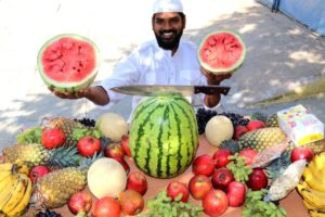 FRUIT CUSTARD |Amazing Fruits Cutting Skills |Nawabs Kitchen