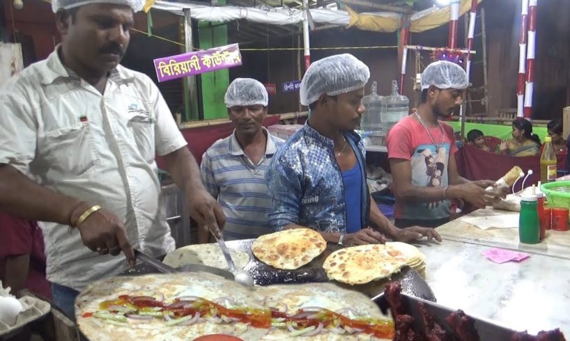 Fast Food Khajana - Egg Roll @ 25 rs - Last Year Durga Puja Festival in West Bengal