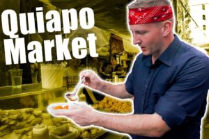 Filipino Street Food Tour in Quiapo Market, Manila (Turon, Kwek Kwek, Fried isaw)