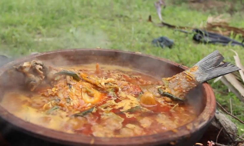 Fish Curry - Cooking an full Fish - Country Foods