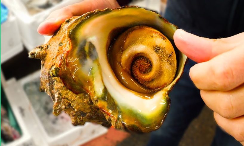 GIANT ALIEN SNAIL in JAPAN!!! Digging Deep in Tokyo's Famous Fish Markets!