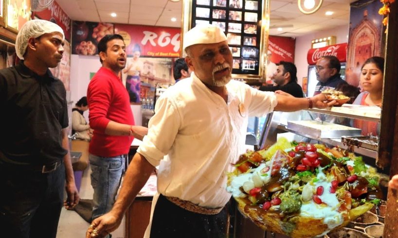 Hardayal Maurya - The Chaat King of Lucknow - Full basket chaat @ 200 rs