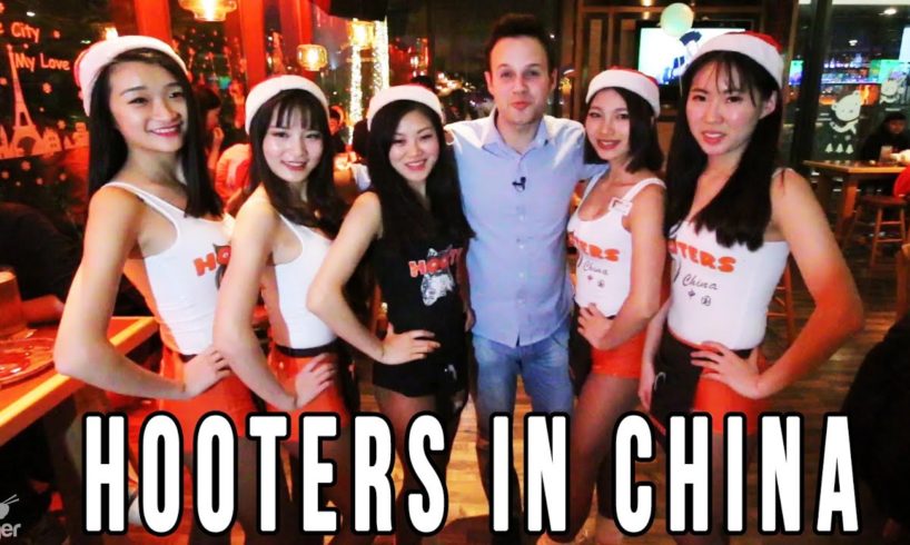 Hooters In China For Christmas | Chinese Hooters Food And Fun!