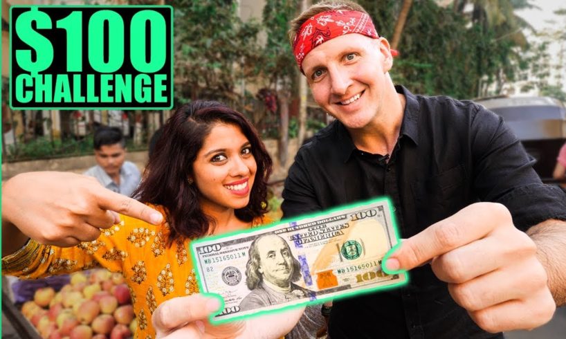 INDIAN Street Food $100 CHALLENGE in MUMBAI! Best Street Food in Mumbai!