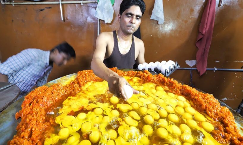 Indian Street Food in Mumbai - 400 Egg BIGGEST Scrambled Eggs + BEST Seafood in Mumbai, India!!!