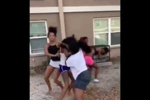 Insane American hood fight (Girl Edition)