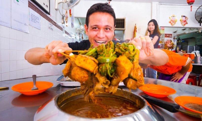 Malaysian Food in Melaka - SPECIAL SATAY + Asam Pedas and Chicken Rice Balls | Malacca, Malaysia!