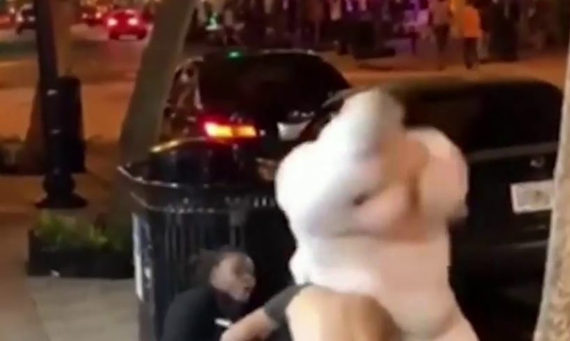 Man in bunny fight video says he was defending woman