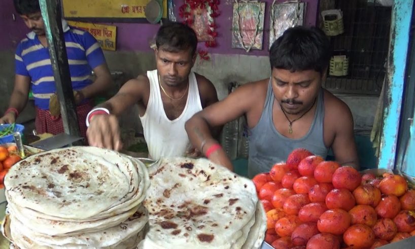 Over Thousands of People Eating Paratha Everyday | Street Food Besides Shyamnagar Railway Station