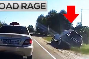ROAD RAGE & BAD DRIVERS COMPILATION (Driving on the roadside ...)