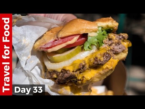 Shake Shack in NYC - Eating The Double Shack Burger!