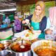Street Food Malaysia - NASI KERABU + Malay Food Tour in Kelantan, Malaysia!