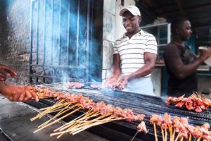 Street Food in Madagascar's Biggest City!!! Zebu Meat Heaven!