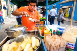 Street Food in Oaxaca - CHEESE CORN CHAMPION and Mexican Meat Alley Tour in Mexico!