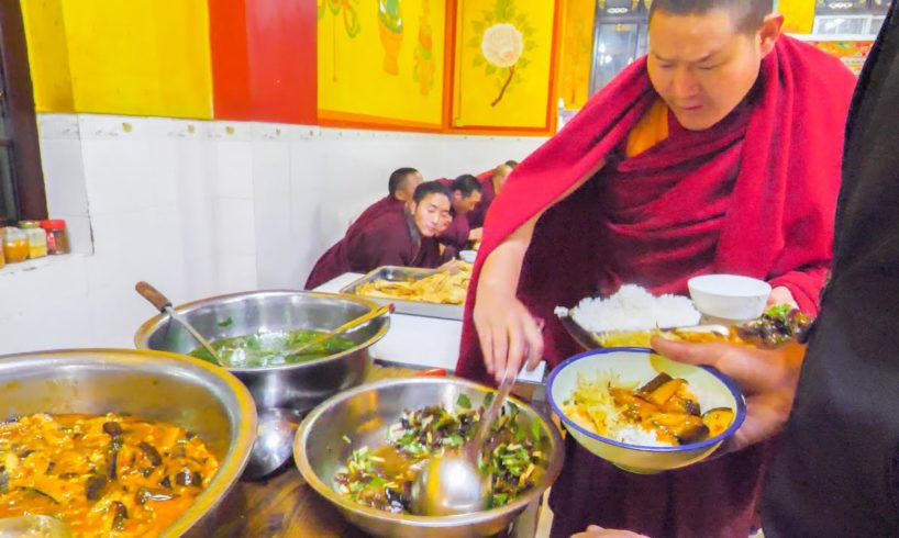 TIBETAN CHINESE Street Food Tour in REMOTE China! YAK SASHIMI, TEMPLE FOOD, + UNKNOWN Street Foods