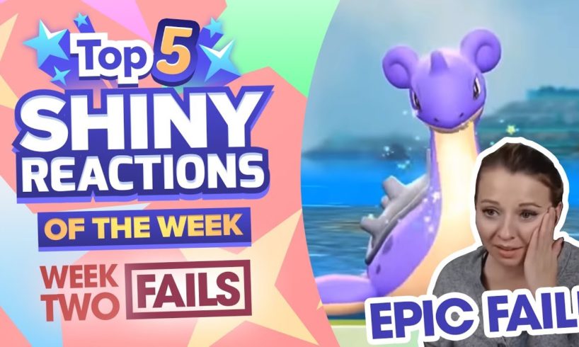TOP 5 SHINY FAILS OF THE WEEK! Pokemon Let's GO Pikachu and Eevee Shiny Montage! Week 2