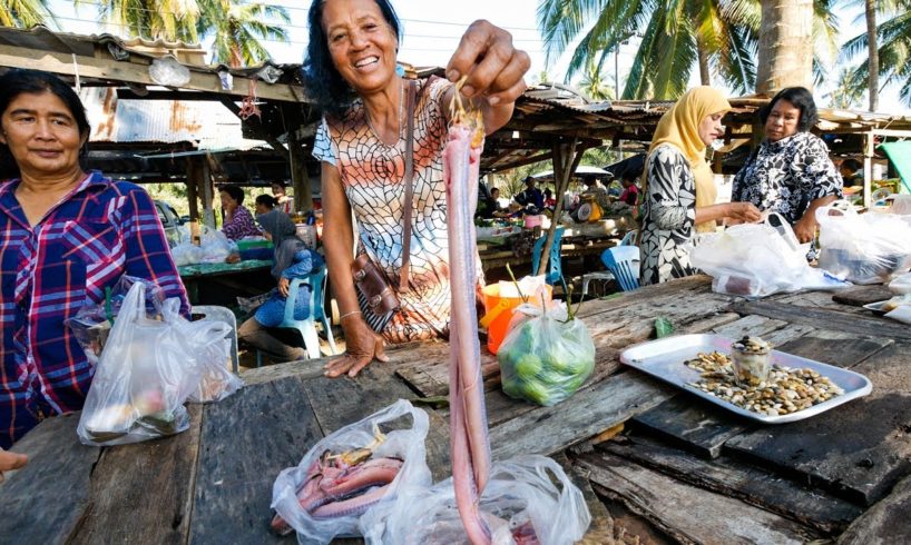 Thai Food Tour of Sichon (สิชล) - CURRY EEL and UNTOUCHED Coastal Beach Village in Thailand!