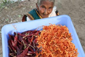 Traditional Royyala Karam | Spicy Shrimp Powder Recipe By Granny Mastanamma
