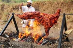 Whole Lamb Roast Recipe ||  Grilled Full Goat Recipe || Nawabs kitchen