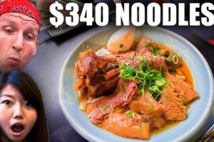 $3 Noodles VS $340 Noodles! (WORLD RECORD Breaking Bowl of Noodles!)