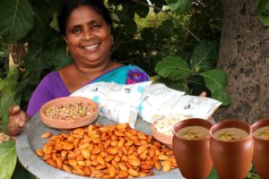 Badam Milk Recipe || Almond milk shake || Badam Palu ||Country foods