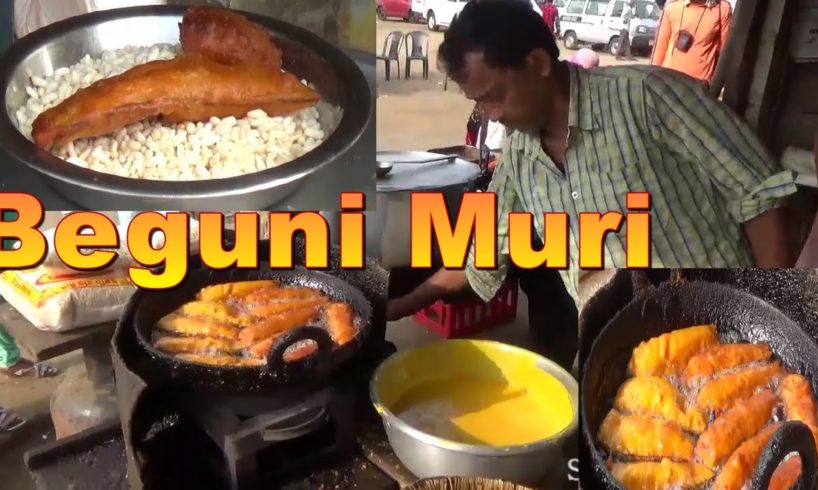 Bengali Style Beguni Muri - Kolkata Street Food - Indian Street Food - Food at Street