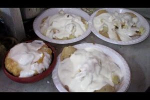 Big Size Raj Kachori | Papri Chatt | Tewari Bros Baro Bazar Kolkata | Indian Street Food 2017