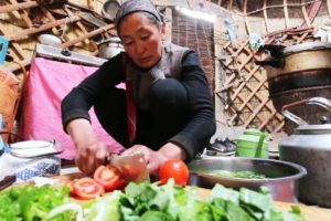 CHINESE YURT CAMPING - INCREDIBLE Tiny House Yurt FOOD in NEVER-SEEN China! SILK ROAD Street Food!