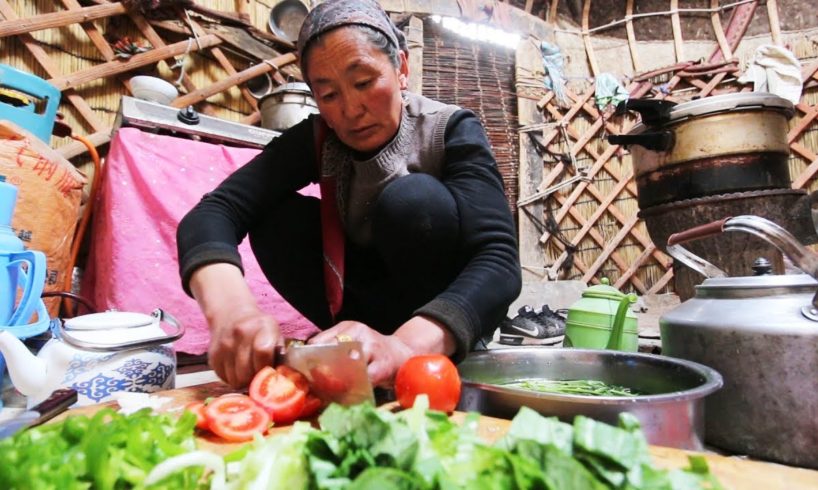 CHINESE YURT CAMPING - INCREDIBLE Tiny House Yurt FOOD in NEVER-SEEN China! SILK ROAD Street Food!