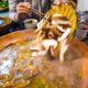 Chinese Food - YELLOW BEEF Hot Pot and Hot CHILI OIL RECIPE! | Yunnan, China Day 3