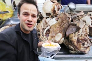 Chinese Street Food FRENZY! LAMB HEAD Soup + Organ Tour in Kashgar, China