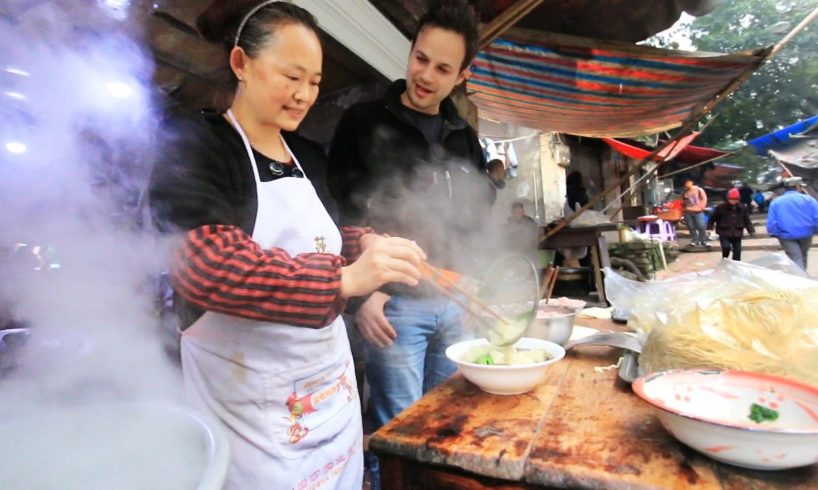 Chinese Street Food Tour in Chongqing, China | BEST Alleyway Food in China