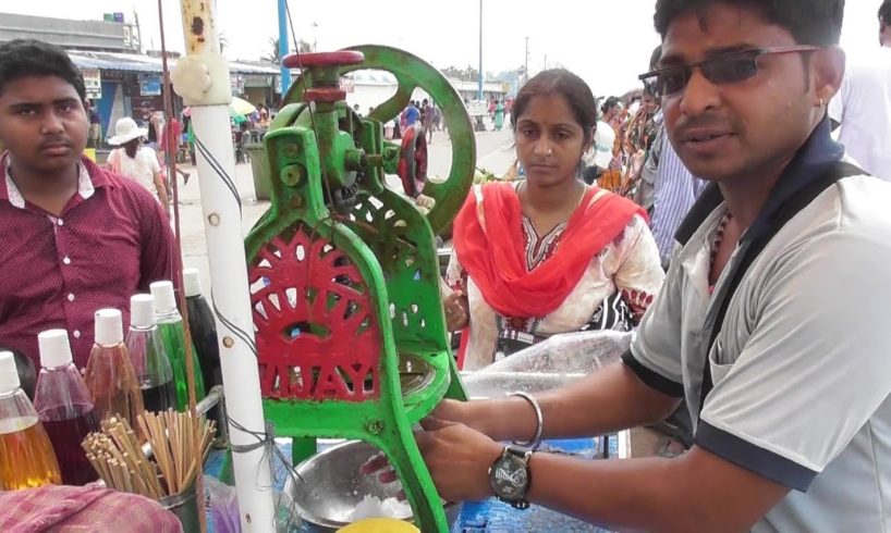 Coloring Ice Gola | Bengal Digha Sea Beach | Street Food India