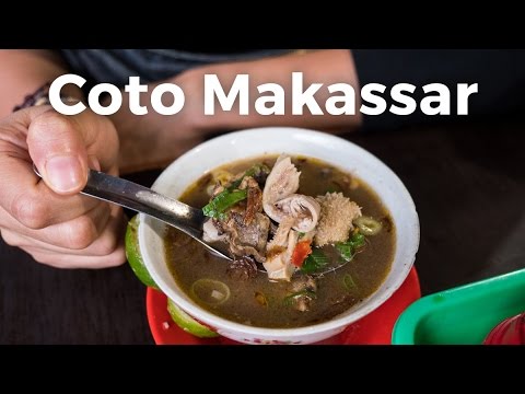 Coto Makassar (Beef Organs Soup) - Delicious Indonesian Street Food in Jakarta, Indonesia