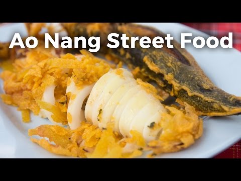 Crispy Squid in Ao Nang, Krabi (Thai Beach Food)