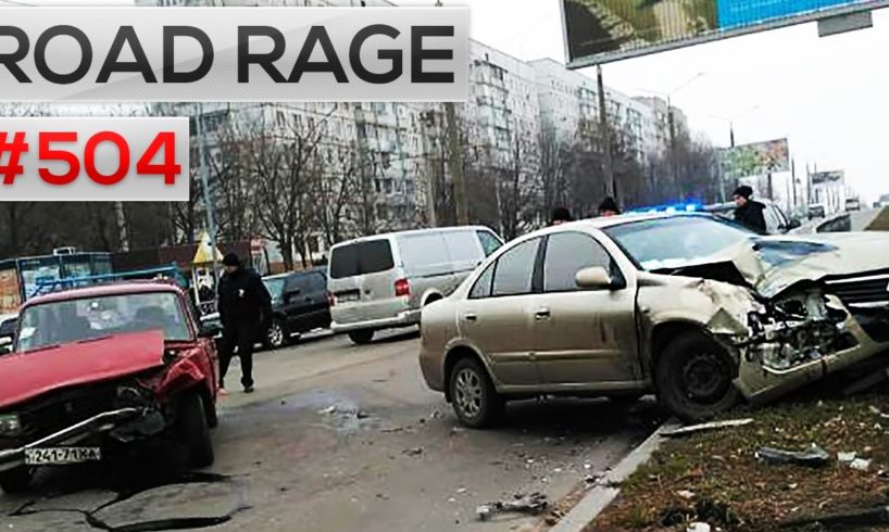 Daily Russian car crashes & Road Rage, Bad drivers compilation #504