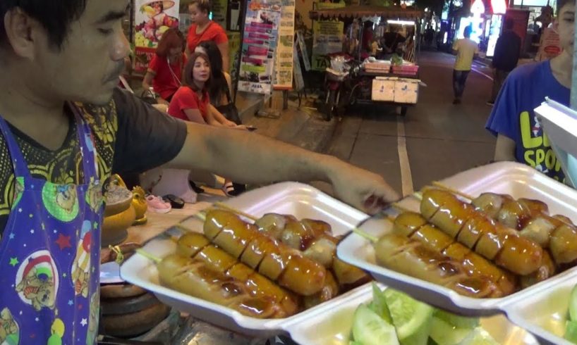 Delicious Chicken Sausage & Coconut Fry | Thailand Street Food